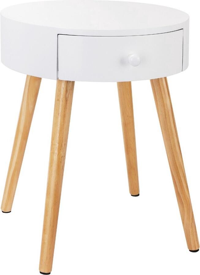 Bolt Edge Ladekast Modern Nachtkastje Bureau Wit 38x38x48cm