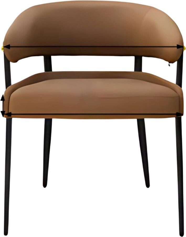 Bolt Edge Luxe Keukenstoelen Set van 2 Microvezelleer Eetkamerstoelen Gestoffeerde Zitting voor Restaurant Hotel of Kantoor