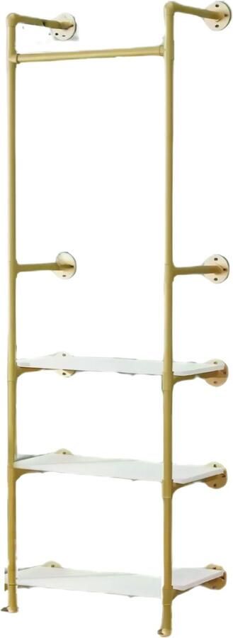 Bolt Edge Moderne kledingrek Met kledingroede voor hal slaapkamer of woonkamer Kledingstangen Schoenenrek Wandmontage