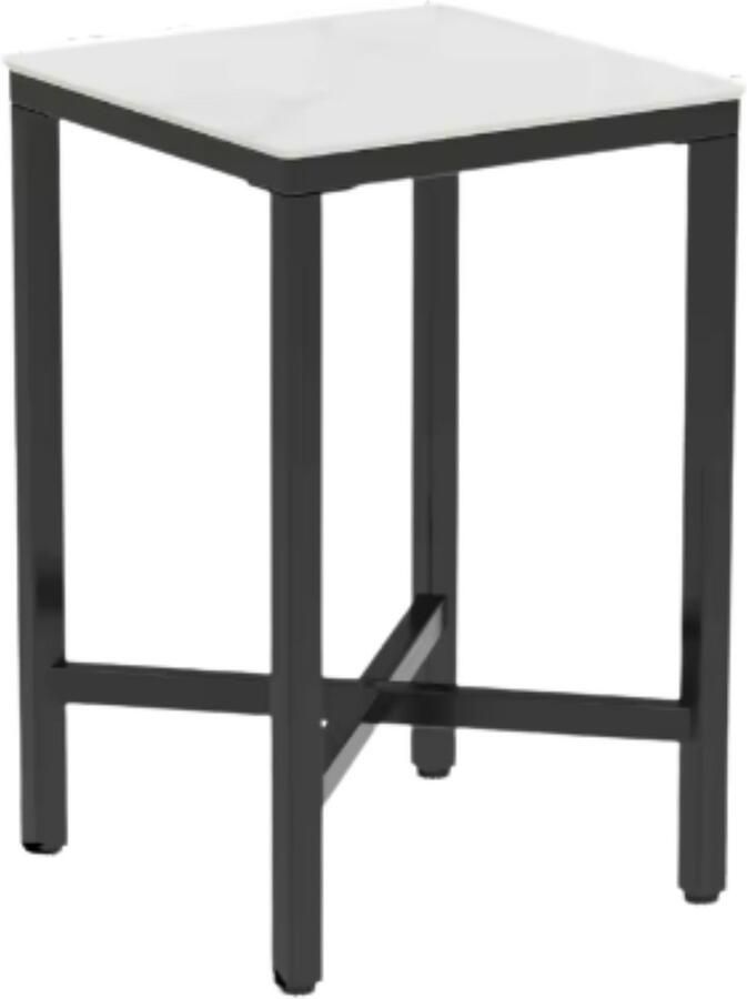 Bolt Edge Nervio Bartafel 120cn Voor binnen Keuken woonkamer restaurant Marmer look 4 personen Glossy marmerlook