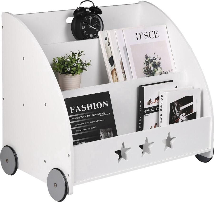 Bolt Edge Opbergkast Wit Boekenkast Kinderkamer Speelgoedkast Boekenrek Hout