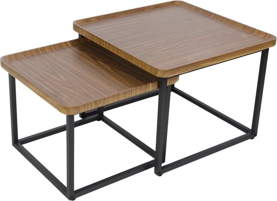 Bolt Edge Salontafel Opluence 2-Delig Vierkant Woonkamer Bijzettafels