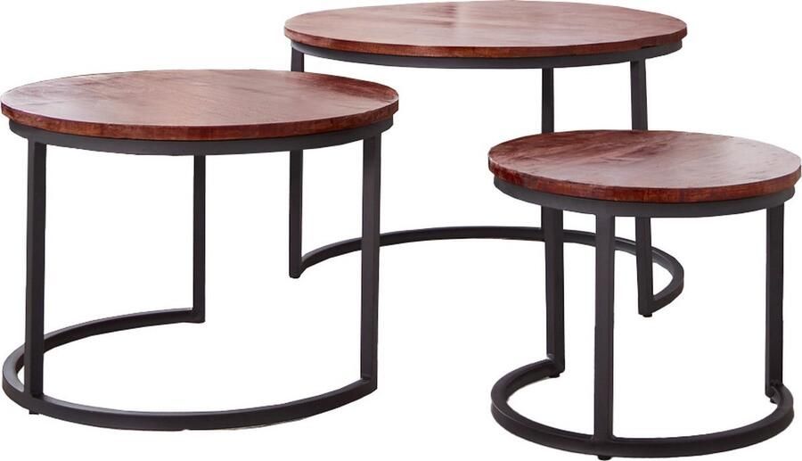 Bolt Edge Salontafel Ronde sofa tafel Industrieel Eenvoudige montage