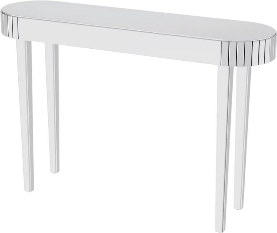 Bolt Edge Teroni Consoletafel Haltafel Wandtafel Zilver Sidetable 120cm