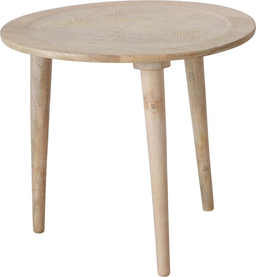 Boltze bijzettafel Norska Mangohout 47 x 54 cm (hxdia)