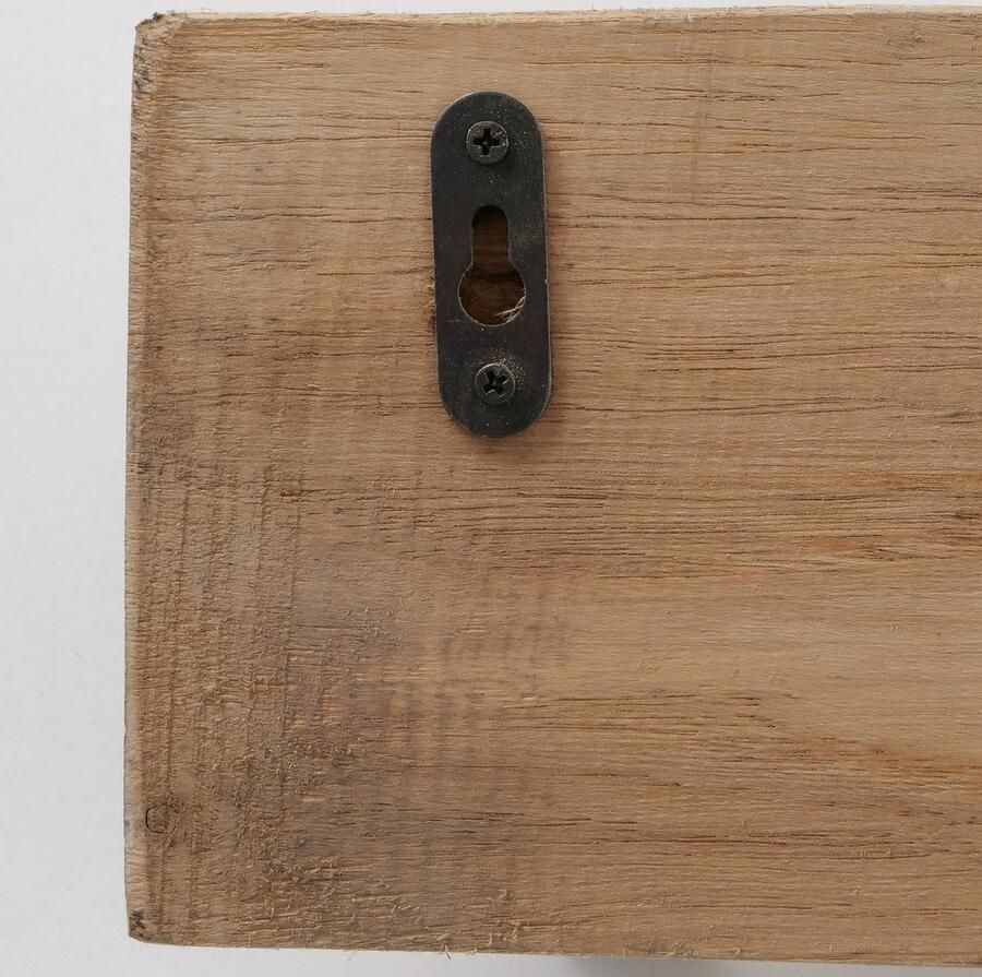 Boltze Tabula Kapstok 5 haken Eikenhout 55 cm bruin zwart - Foto 2