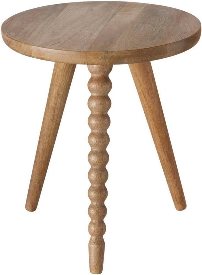 Boltze Home Bulego bijzettafel gemaakt van mangohout Ø 35 cm