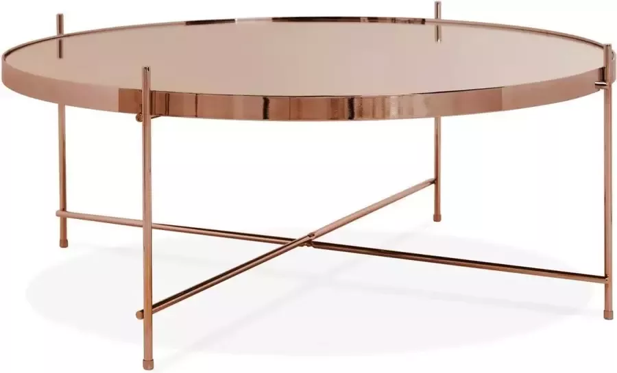 Bondy Living Espeja Salontafel Spiegelglas Koper