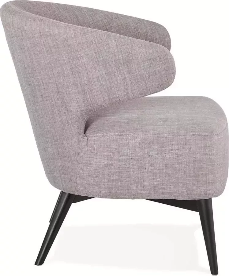 Bondy Living Fauteuil MISSY Grijs-Zwart