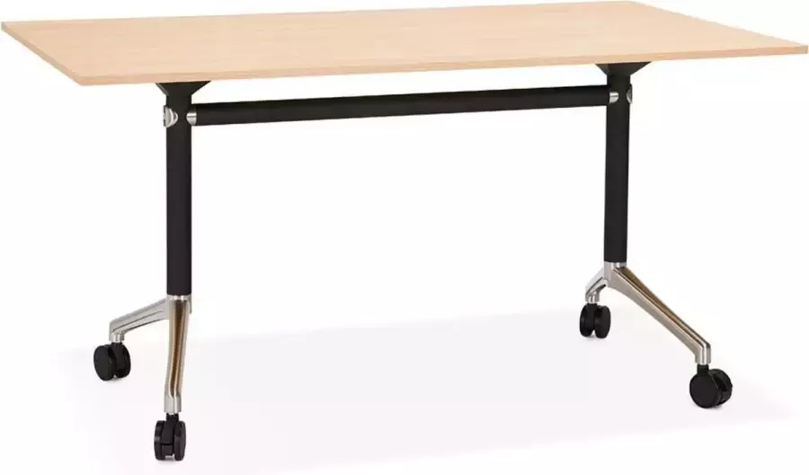 Bondy Living Verrijdbare bureautafel HELPE eiken zwart 140 x 70 cm Kokoon Design - Foto 2