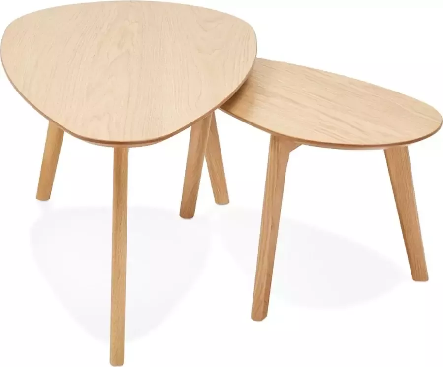 Bondy Living Lulea Salontafel Set Ovaal Naturel