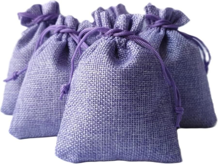 Bonheur de Provence Bonheur de Provence© Geurzakjes met Biologische lavendel uit de Provence 5 linnen zakjes a 18 gram lavendel lila geurzakjes kledingkast - Foto 2
