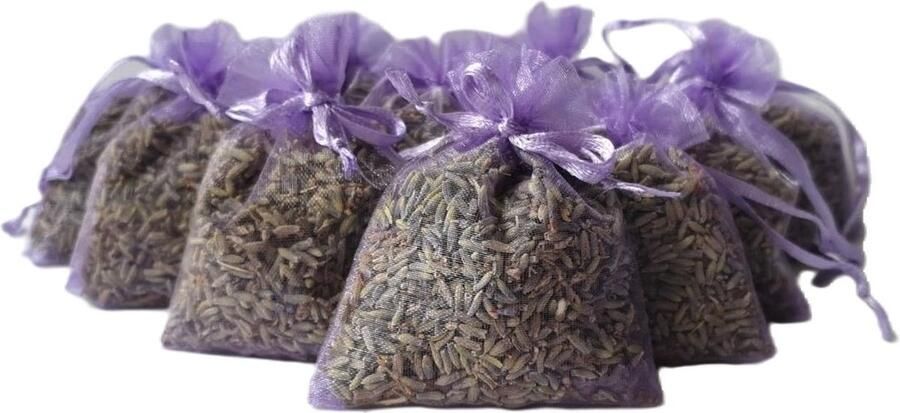 Bonheur de Provence Bonheur de Provence© Lavendel geurzakjes met Biologische lavendel- in kadoverpakking leuk kerst kado 10 heerlijk geurende zakjes à 6 gram per zakje lavendelkleur geurzakjes kledingkast