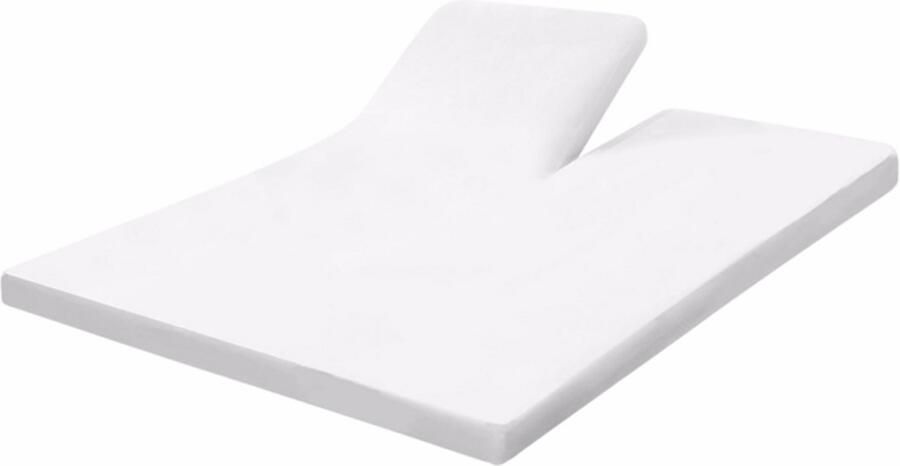 Boomba Bamboo Bamboe Splittopper hoeslaken Coco White wit 180x200 210 220 cm – Topdekmatras hoeslaken zacht ademend & hypoallergeen