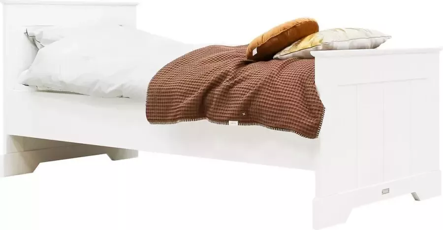 Bopita bed met hoog hoofdeinde wit Narbonne (90x200 cm) - Foto 2