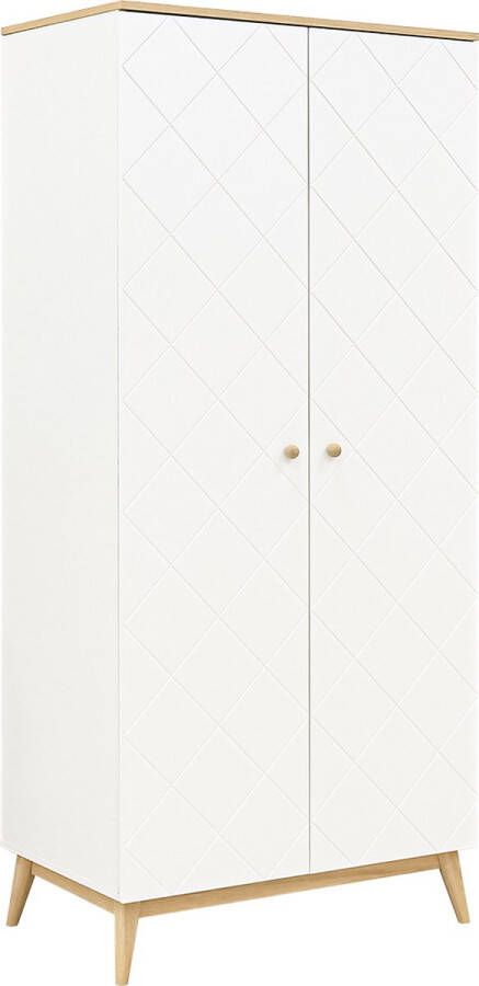 Bopita Paris 2-deurskast Wit Eiken