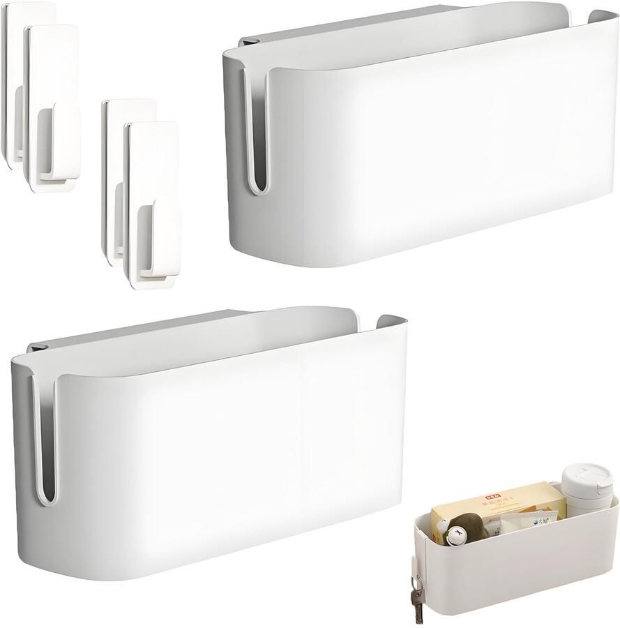 Boraboi Beddengoed Organizer Set voor Hangen aan Ledikant of Tafel met Afneembare Haken