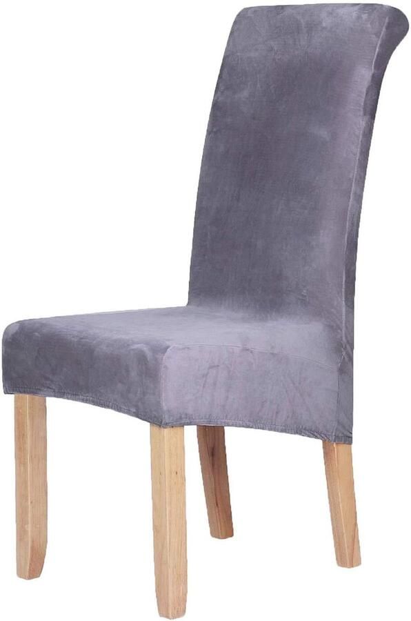 Boraboi Beschermende en Decoratieve Fluwelen Stoelhoezen voor Grote Eetkamerstoelen met Stretch Spandex voor Perfecte Pasvorm