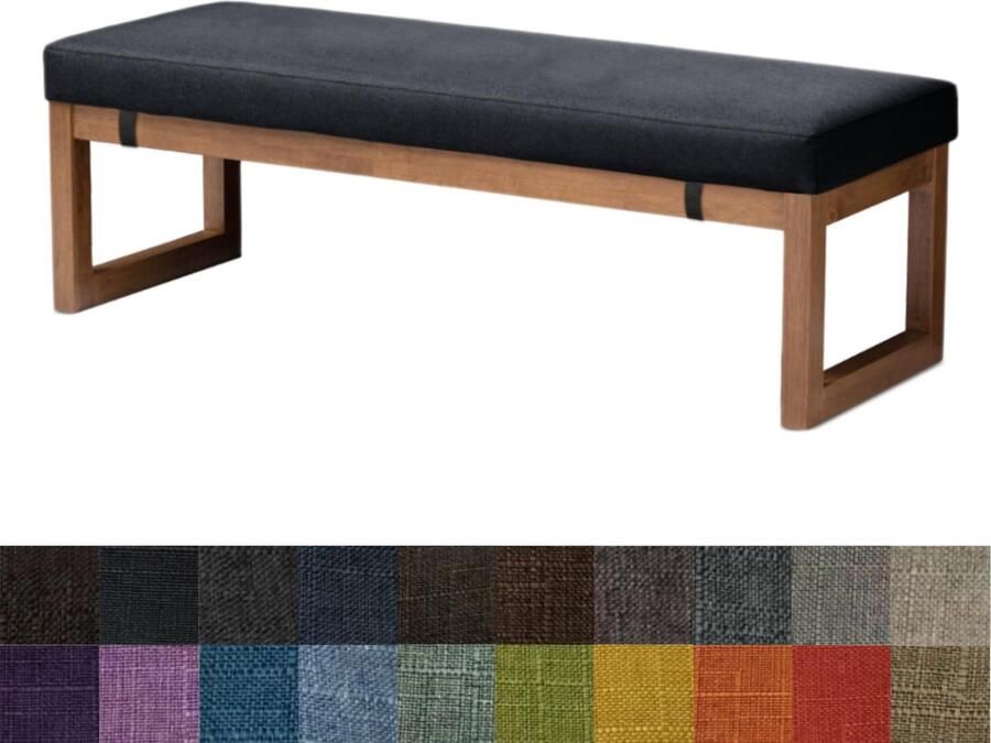 Boraboi Comfortabel Zithoek Kussen voor Binnen en Buiten Perfect voor Tuinbank en Eetkamerstoel 80 x 40 x 5 cm Zwart