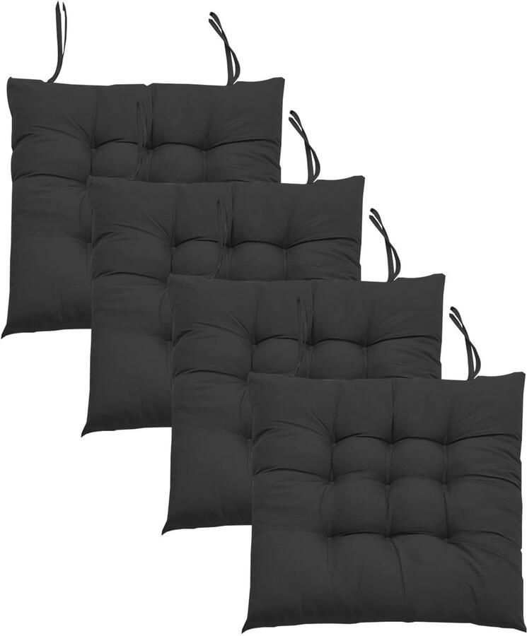 Boraboi Comfortabele Set van Vier Zachte Stoelkussens voor Toepassingen in Huis en Tuin