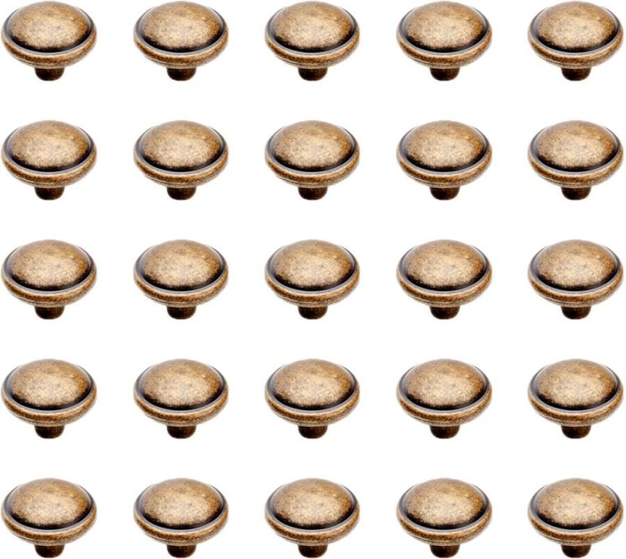 Boraboi Decoratieve Meubelknoppen Set van 25 Stuks in Bronskleur voor Tijdloze Uitstraling