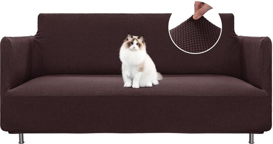 Boraboi Elastische en Ademende Bankhoes voor 2-Zits Banken Volledige Bescherming en Comfort