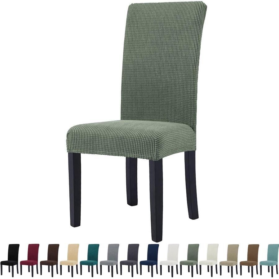 Boraboi Elastische en Wasbare Stoelhoezen Set van 2 voor Stoelmaten en Gebruiken