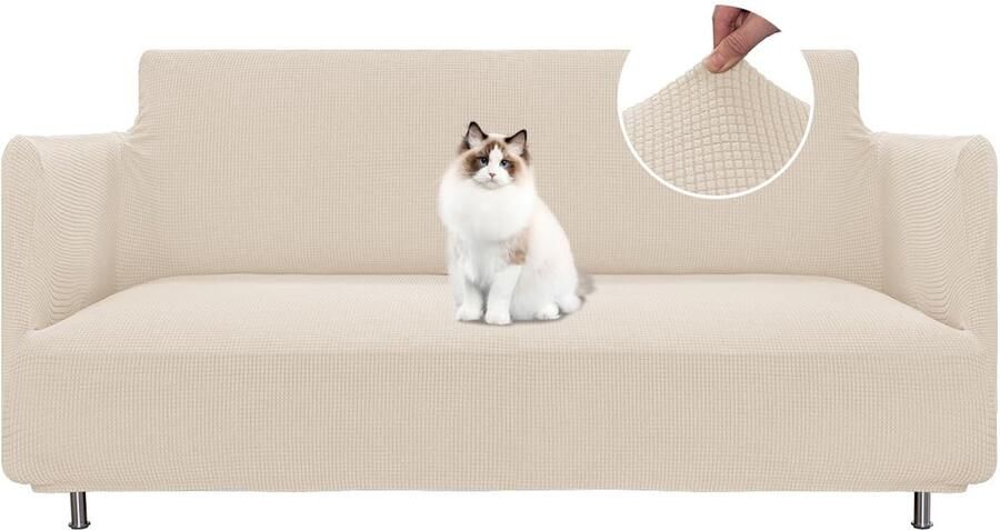 Boraboi Elastische Stretchbankhoes voor 2-zitsbanken met Volledige Bescherming en Comfort