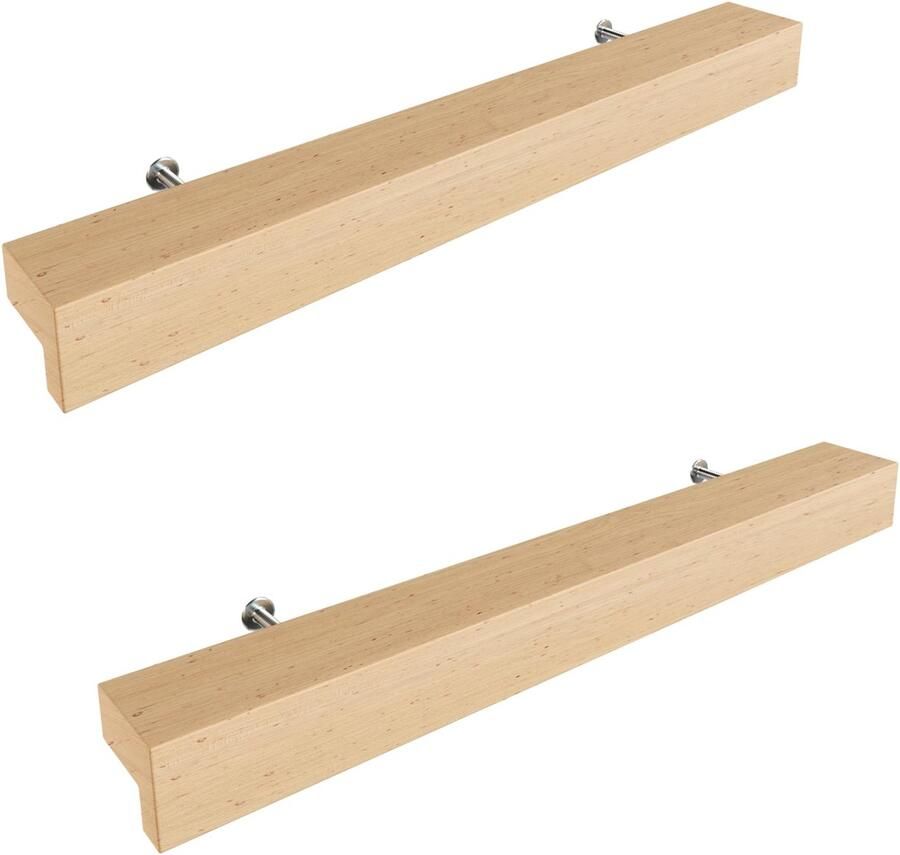 Boraboi Elegante Beukenhouten Meubelgrepen voor Tijdloze Interieurelegantie 128 mm Gatafstand Set van 2