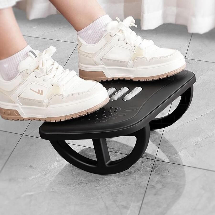 Boraboi Ergonomische Verstelbare Voetensteun voor Bureau met Massagefunctie en Antislip Kussen