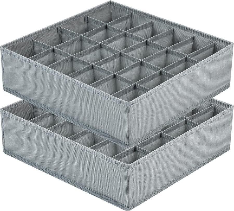 Boraboi Handige Opvouwbare Opbergdozen Set voor Sokken Ondergoed en Accessoires 4 Stuks