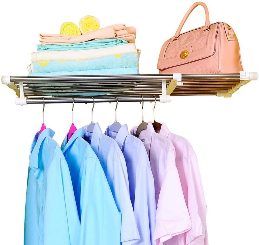 Boraboi Handige Uitbreidbare Kledingkast Organisator voor Optimaal Ruimtegebruik in Huis en Garage