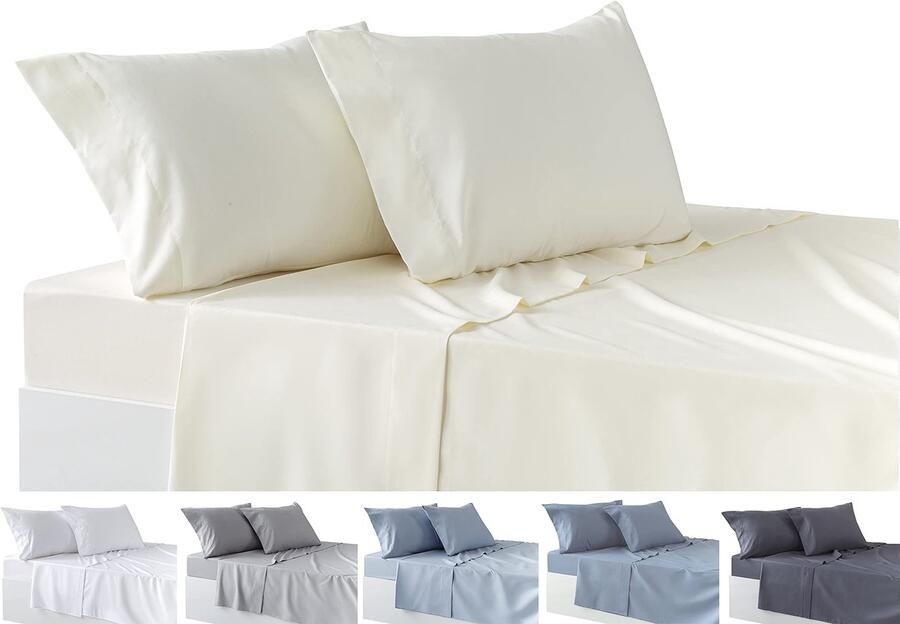 Boraboi Beddengoedset van Vier Onderdelen Met Luxe Comfort en Zacht Microvezel voor Kingsize Bedden