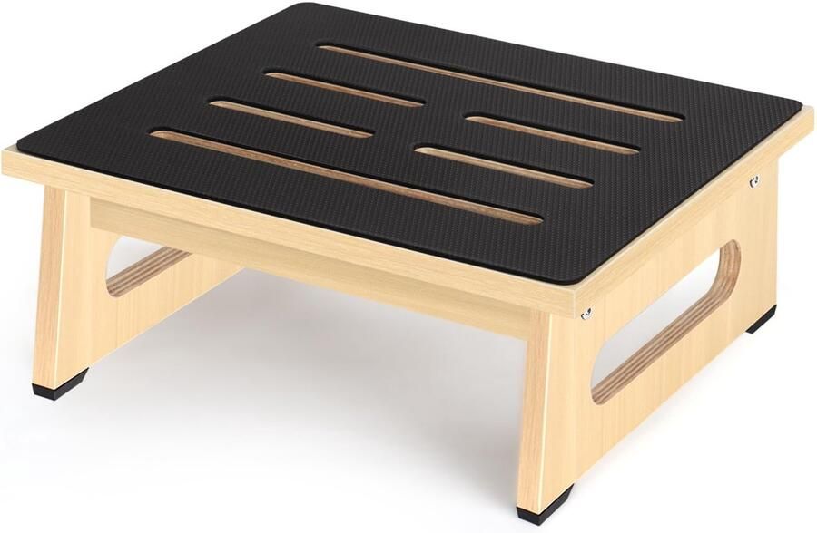 Boraboi Houten Opstapkruk voor Volwassenen en Senioren met Antislip en Multifunctioneel Gebruik