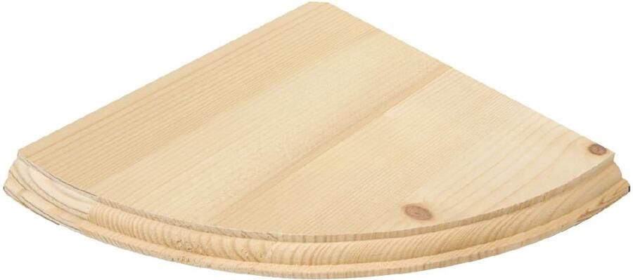 Boraboi Houten Zwevende Hoekplank voor Eenvoudige Wandmontage met Bevestigingsmateriaal en Personaliseerbare Afwerking