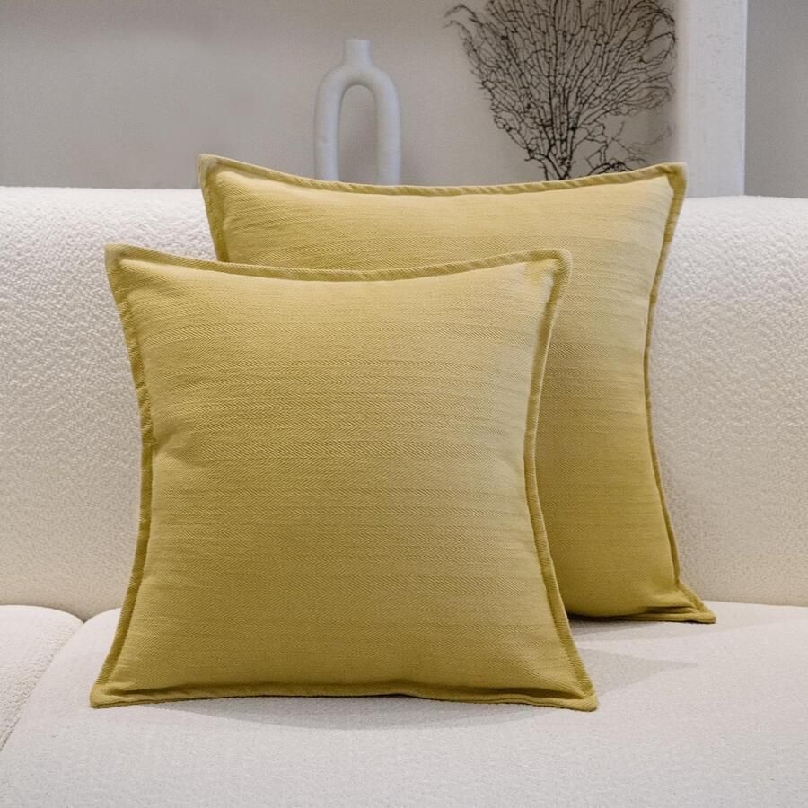 Boraboi Katoenen sierkussenhoezen set van 2 in boho stijl voor bank en bed decoratie