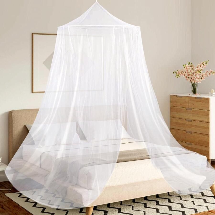 Boraboi Klamboe Hemelbed Muggennet voor Reizen en Thuisgebruik Bescherming tegen Insecten en Muggen voor Binnen en Buiten