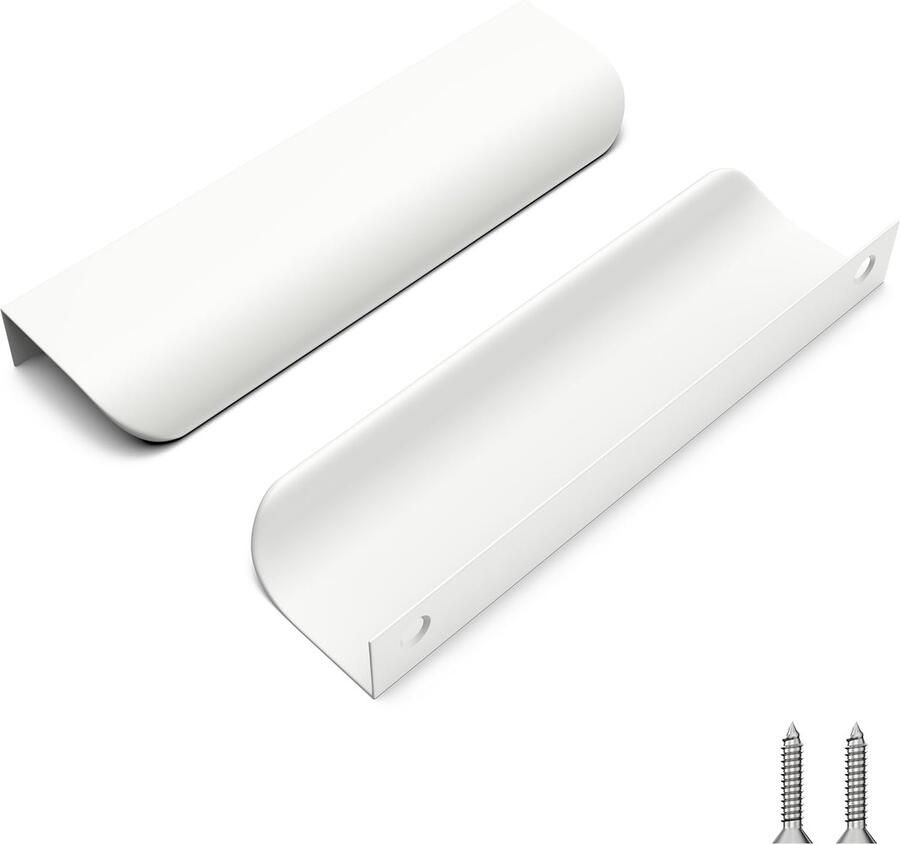 Boraboi Klassieke Witte Kastgrepen Set van 15 voor Keukenkasten en Meubels 128 mm Gatafstand