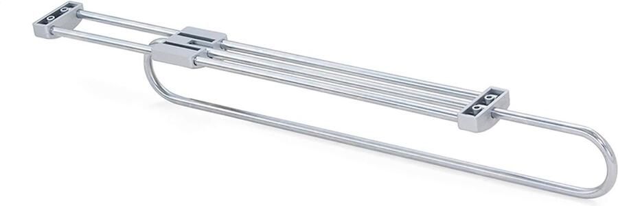 Boraboi Kledingrek met Uitschuifbare Functie voor Gemakkelijke Toegang tot Kledingstukken Grijs 300 mm