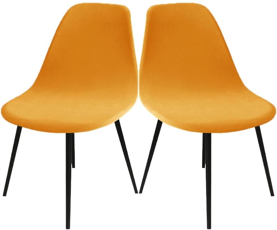 Boraboi Luxueuze Fluwelen Stoelhoezen Set voor Eetkamerstoelen en Keukenstoelen Stretch en Wasbaar