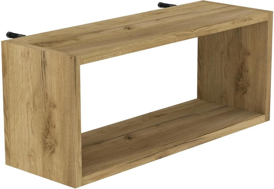 Boraboi Modern zwevend wandrek van 60 cm in eikenhoutlook voor ruimtes