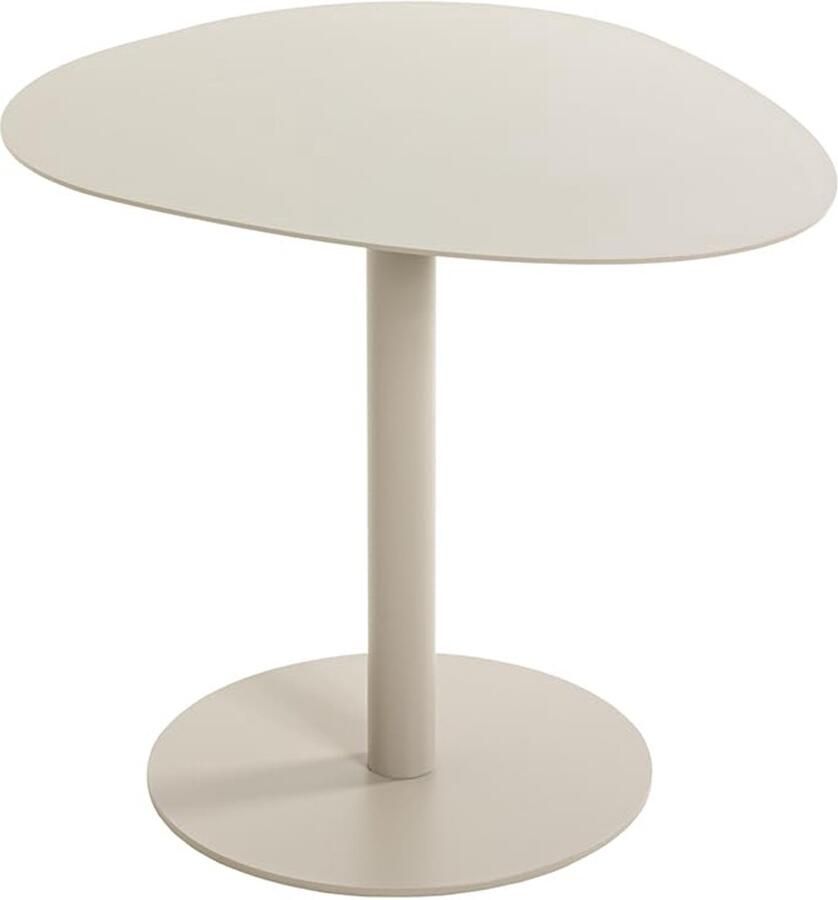 Boraboi Moderne Grijze Bijzettafel van Metaal met Kasjmiergrijze Afwerking en Ruime Oppervlakte