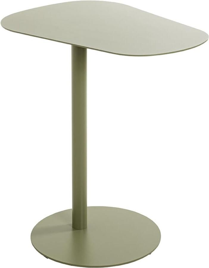 Boraboi Moderne Metalen Bijzettafel met Stalen Plank en Voet voor Stijlvolle Interieurs