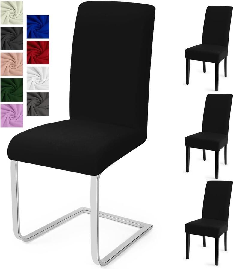 Boraboi Moderne Stretch Stoelhoezen Set van 4 voor Eetkamer en Feestdecoratie