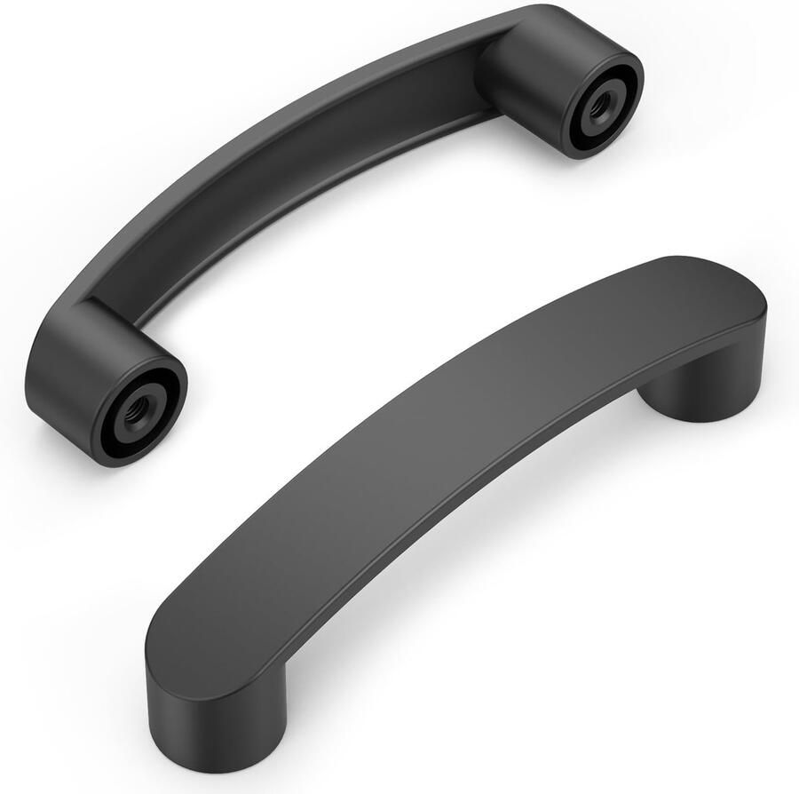 Boraboi Moderne Zwarte Meubelgrepen Set van 10 met 96 mm Gatafstand voor Toepassingen