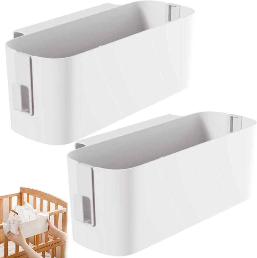 Boraboi Multifunctionele Hangende Bed Organizer met Afneembare Haken en Opbergvakken voor Items