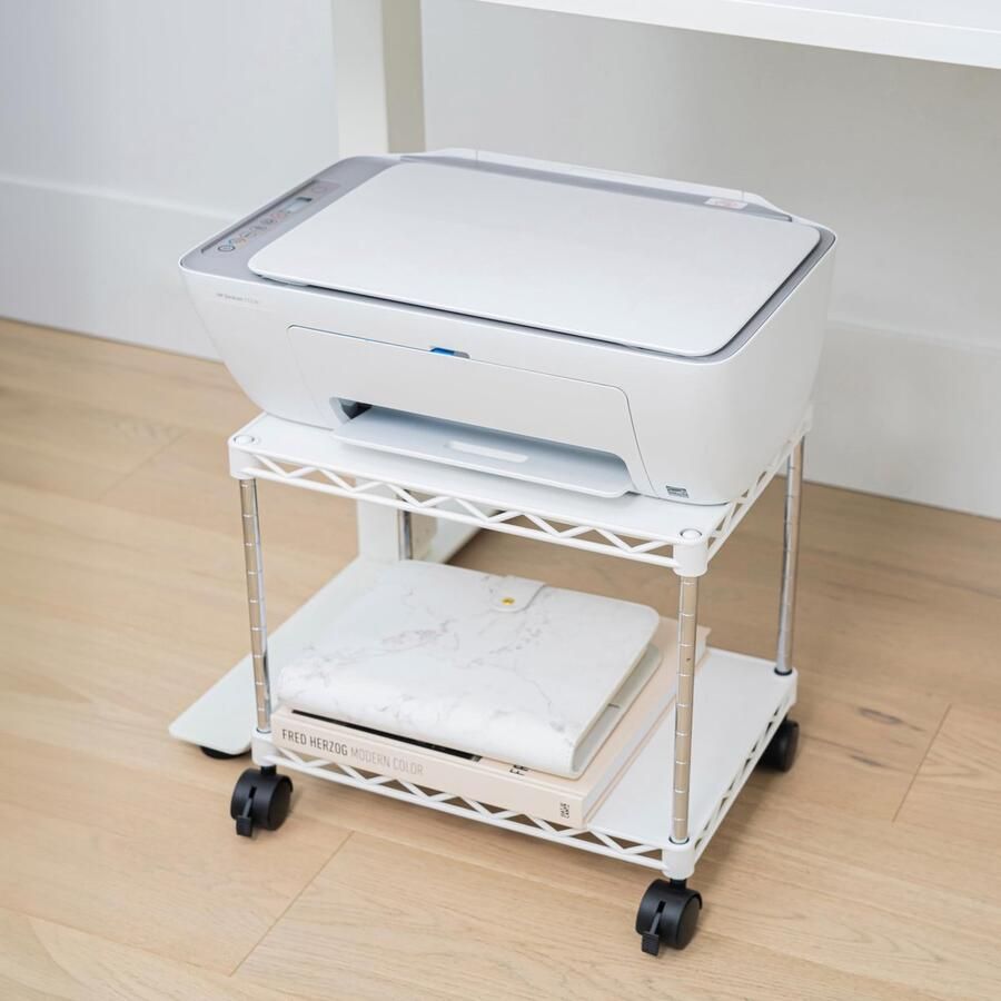 Boraboi Multifunctionele Printertafel met Wieltjes voor Efficiëntie en Opslag in Kantoor