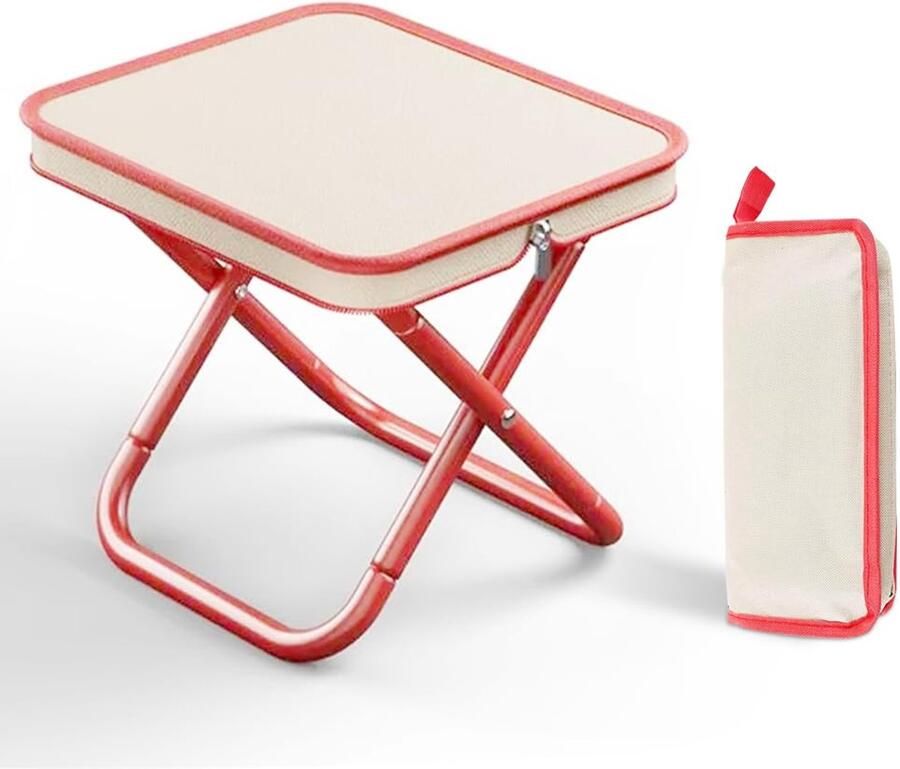 Boraboi Opvouwbare Campingkruk 27CM Draagbare Mini Klapstoel voor Outdoor Activiteiten Reizen en Strand