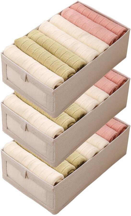 Boraboi Opvouwbare Lade-organizer voor Kleding met Ruimtebesparend Ontwerp voor Slaapkamer en Kasten