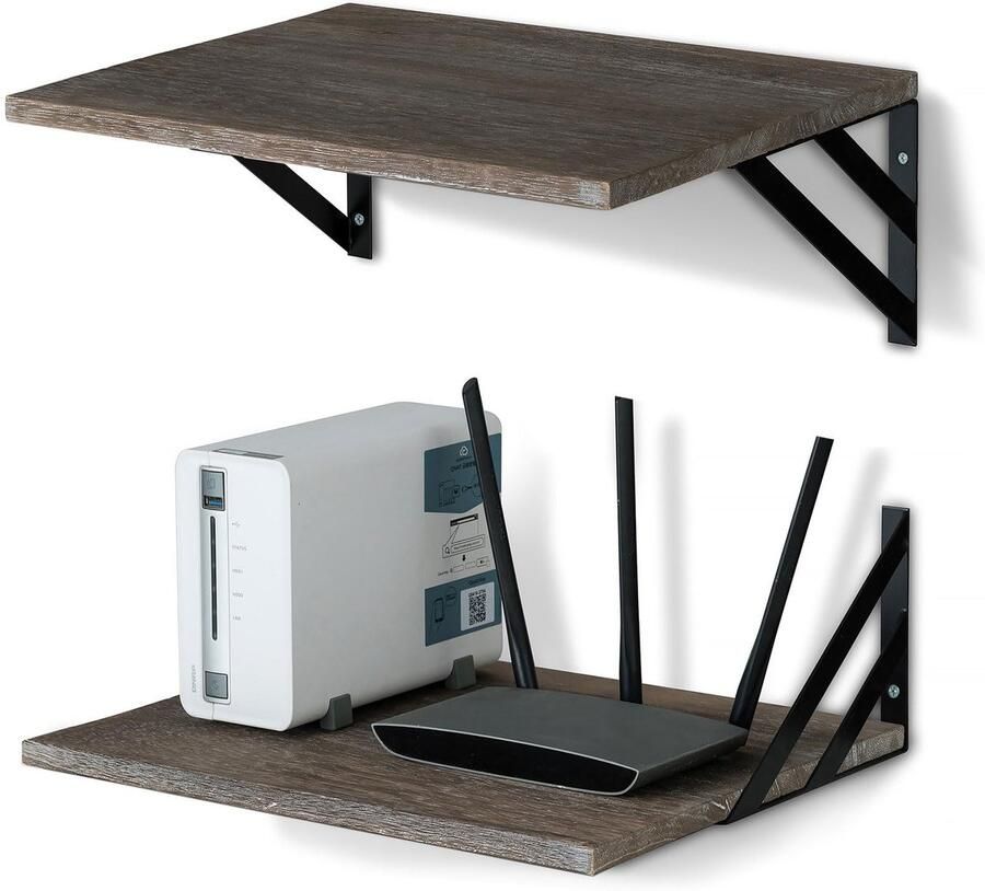 Boraboi Ruime Vintage Houten Wandplanken voor Multifunctioneel Gebruik in Huis